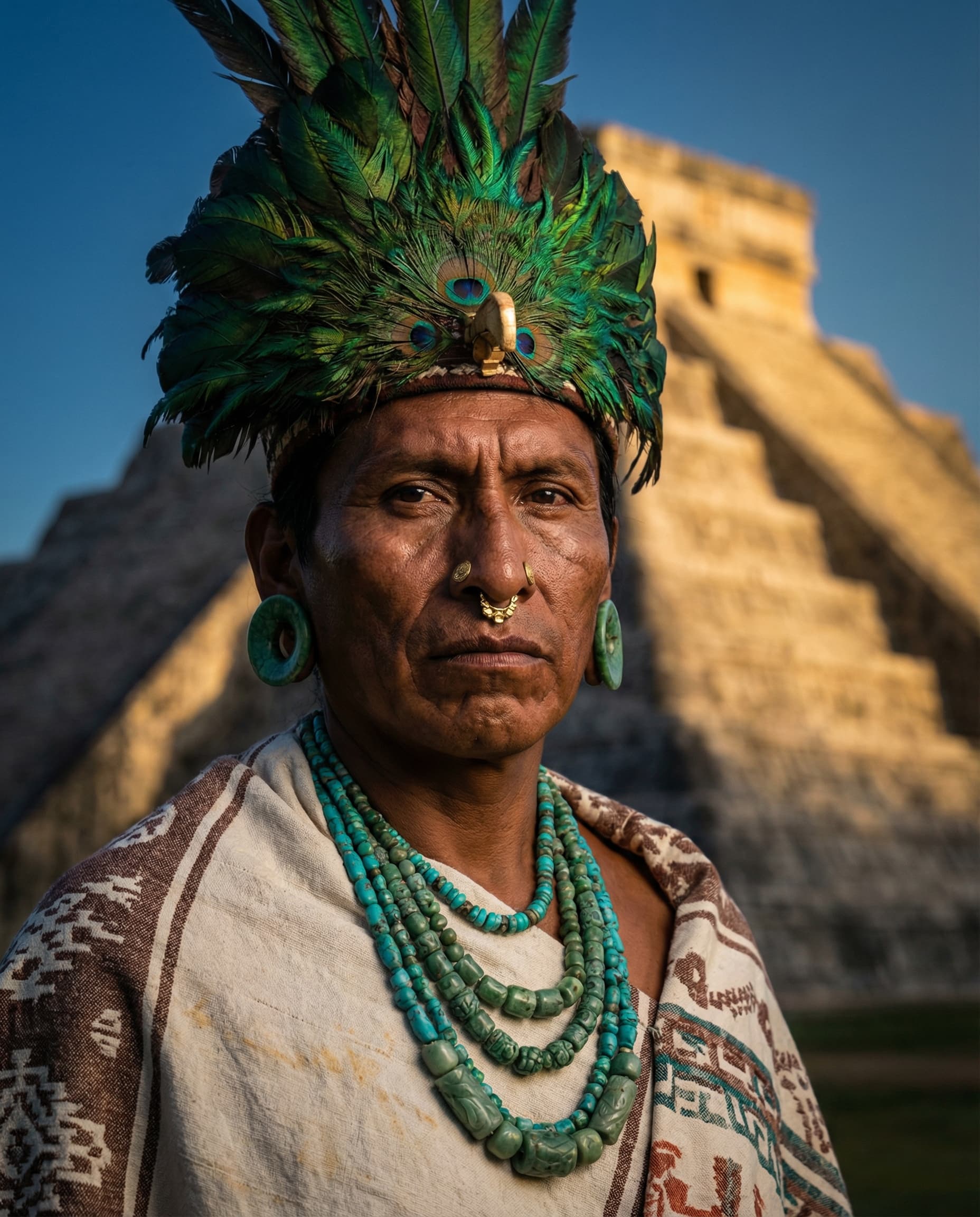 First-person POV as Aztec Emperor — Overlooking Tenochtitlan