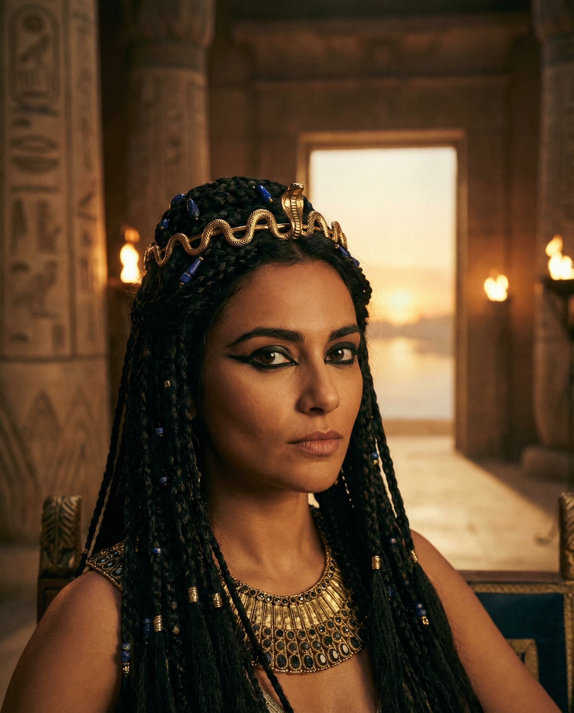 First-person POV as Cleopatra — Ruling from the Throne